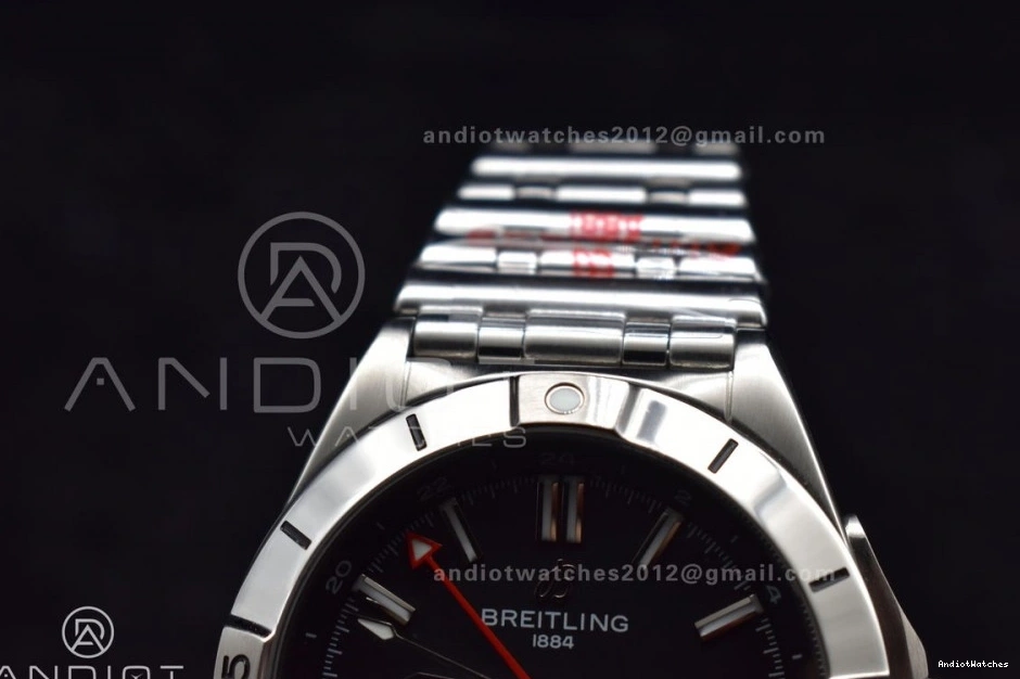 Black 1:1 UrbanStyle Factory Best Dial SS Bracelet GMT Breitling 530 Automatic On 40mm BLS A Chronomat Edition 1104